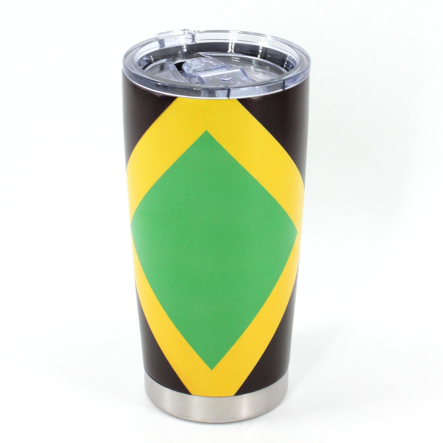 RGYLION 20oz Tumbler with Lid, Stainless Steel Vacuum Insulated Double Wall Travel Tumbler, Durable Insulated Coffee Mug,Jamaican Flag,Reggea,Rasta,Caribbean(Jamaican01
