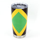 RGYLION 20oz Tumbler with Lid, Stainless Steel Vacuum Insulated Double Wall Travel Tumbler, Durable Insulated Coffee Mug,Jamaican Flag,Reggea,Rasta,Caribbean(Jamaican01