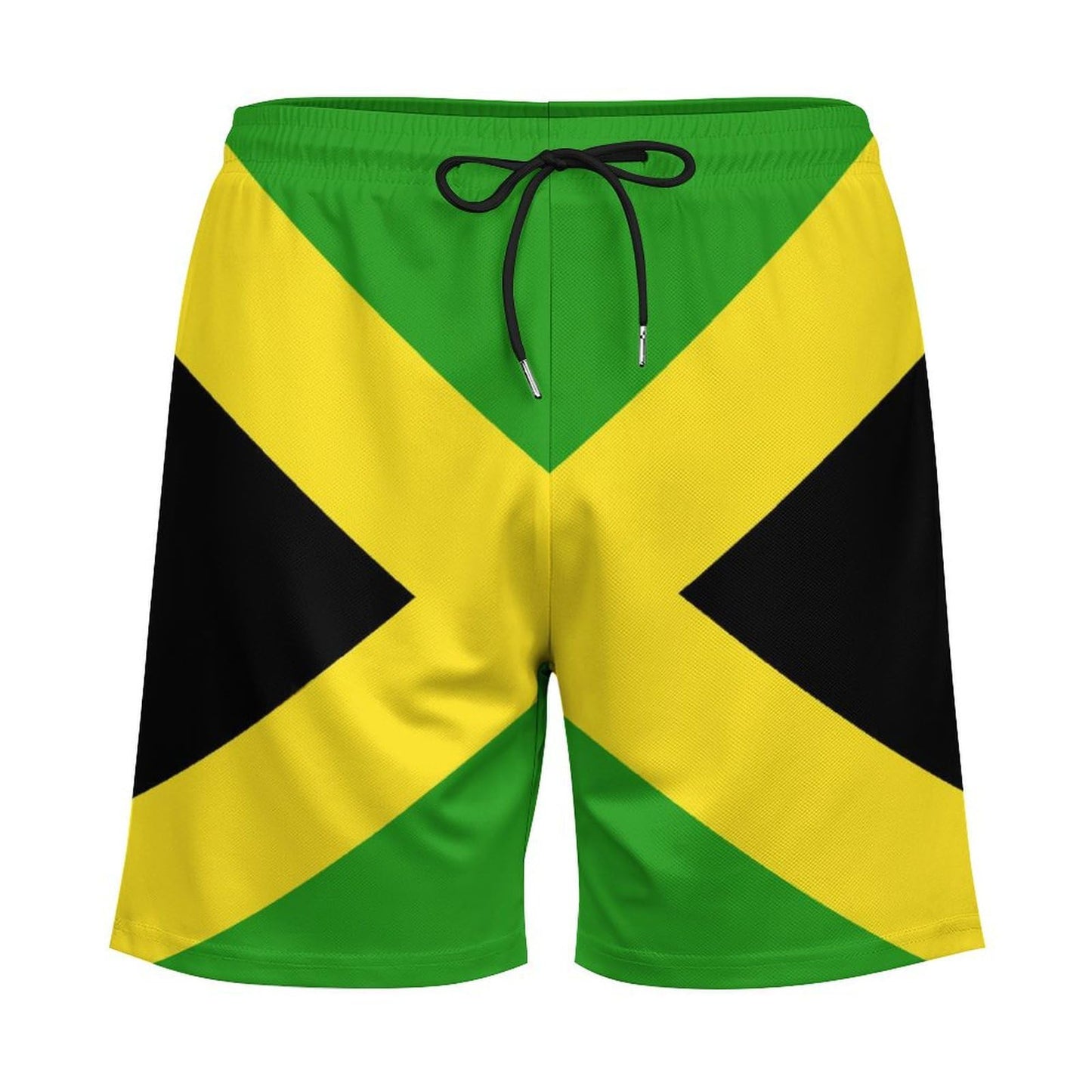 Heucapc Jamaican Men's Board Shorts Quick Dry Swimming Trunks Jamaican Flag Swim Trunks Summer Beach Shorts M