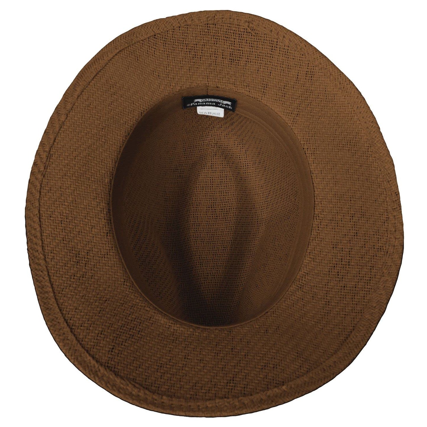 Panama Jack Matte Toyo Ribbon Safari Sun Hat (Brown, Large)