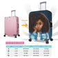 Dudietry Luggage covers for suitcase luggage cover for Suitcase Washable Suitcase Protector Anti-scratch Suitcase cover Large African American Black Girl