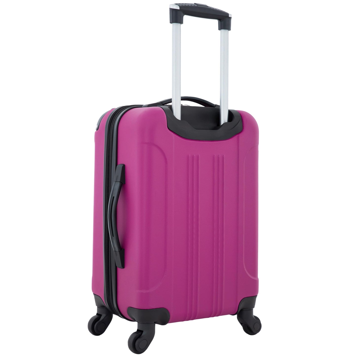 Travelers Club Chicago Hardside Expandable Spinner Luggages, Fuchsia, 20" Carry-On