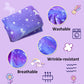 Glow in The Dark Unicorn Throw Blanket with Storage Bag, Soft Throw Blanket for Girls Boys, Camping Blanket, Gifts for Children Ages 1-10, Kids Blanket, Day Care Home Office Travel Use, Purple