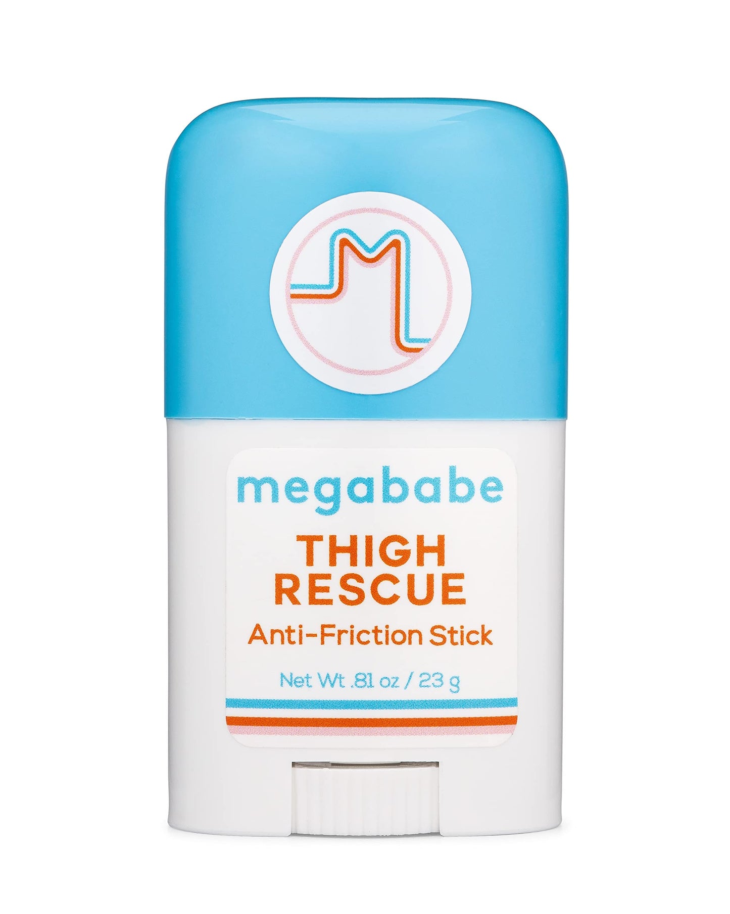 Megababe Thigh Rescue Anti-Chafe Stick | Prevents skin chafe & irritation | Thighs, arms, bra-lines & more | 0.81 oz (Pack of 1)