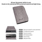 Valante Premium Family Travel Document Organizer Capacious RFID Passport Holder Wallet (Large, gray)