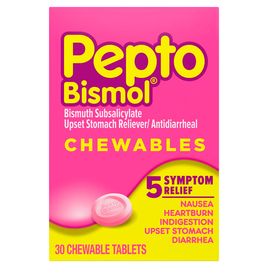 Pepto Bismol Pepto-Bismol Chewable Tablets, 30 ct,