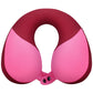 COOLBEBE Kids Chin Supporting Travel Neck Pillow,Softly Double Support Neck Pillow for Car & Airplane, Traveling Gifts for Toddler & Children(1, Raspberry Powder)