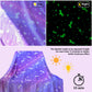 Glow in The Dark Unicorn Throw Blanket with Storage Bag, Soft Throw Blanket for Girls Boys, Camping Blanket, Gifts for Children Ages 1-10, Kids Blanket, Day Care Home Office Travel Use, Purple