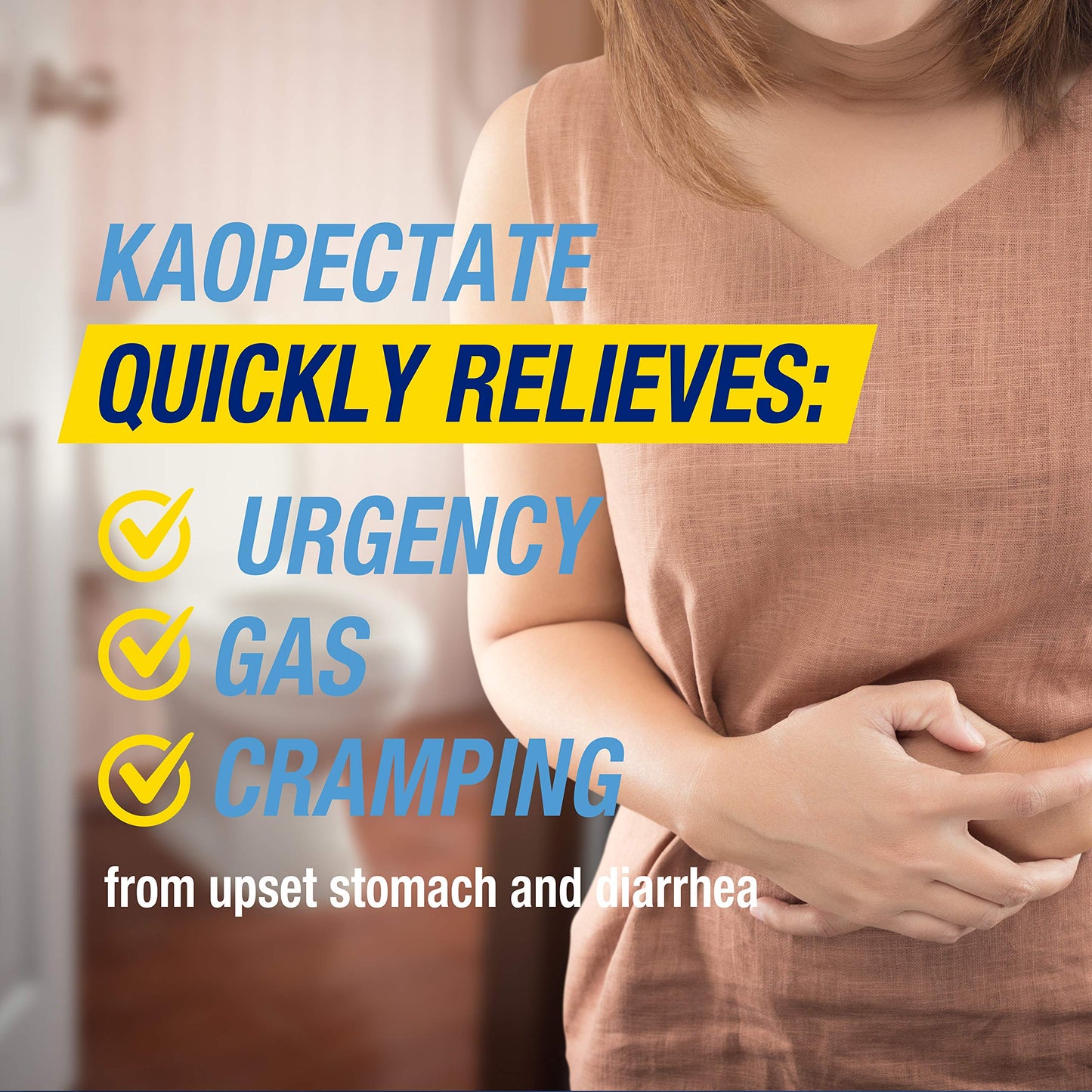 Kaopectate Multi-Symptom Anti-Diarrheal& Upset Stomach Reliever, 42 Caplets