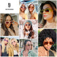 SOJOS Retro 90s Nude Rectangle Sunglasses For Women Trendy Chunky Glasses Green Frame Brown Lens