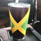 RGYLION 20oz Tumbler with Lid, Stainless Steel Vacuum Insulated Double Wall Travel Tumbler, Durable Insulated Coffee Mug,Jamaican Flag,Reggea,Rasta,Caribbean(Jamaican01